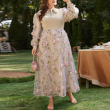 lasamu Cotton Candy Rose Vines Fairycore Cottagecore Princesscore Dress