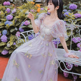 lasamu Hidden Princess' Debut Fairycore Princesscore Cottagecore Dress